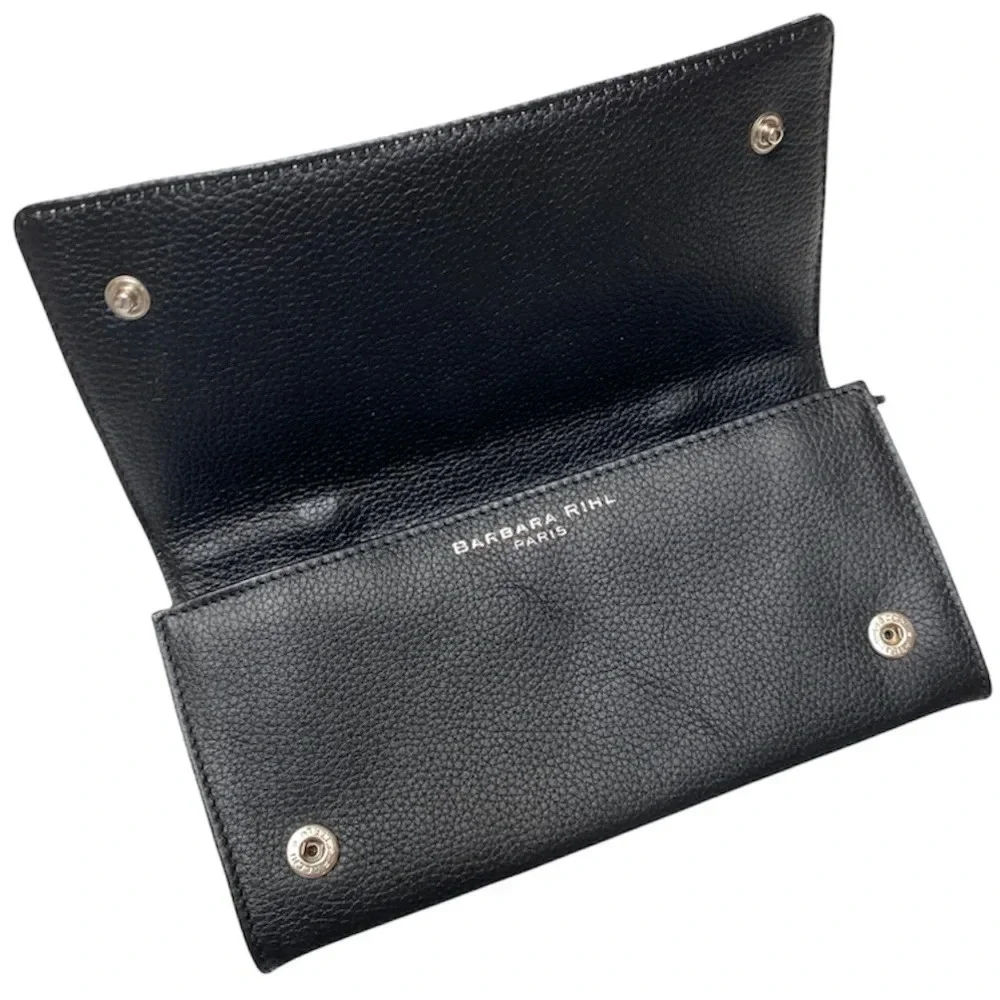 Barbara Rihl Striped Clutch Wallet w/ Handle París Maldives Travel Nautical Cat - Picture 5 of 6